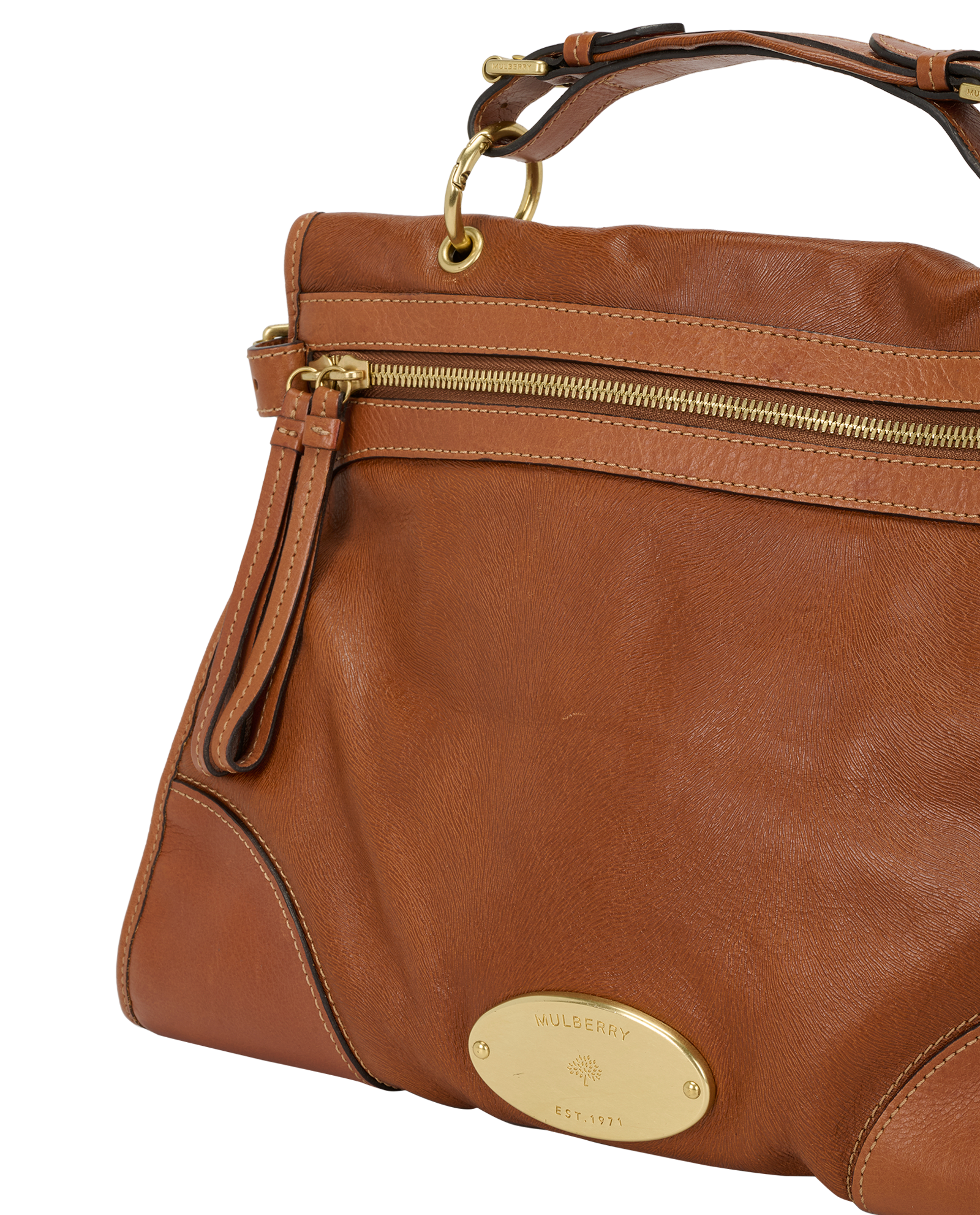 Taylor Satchel, &pound;295, Handbags, Tan, Leather, Other view